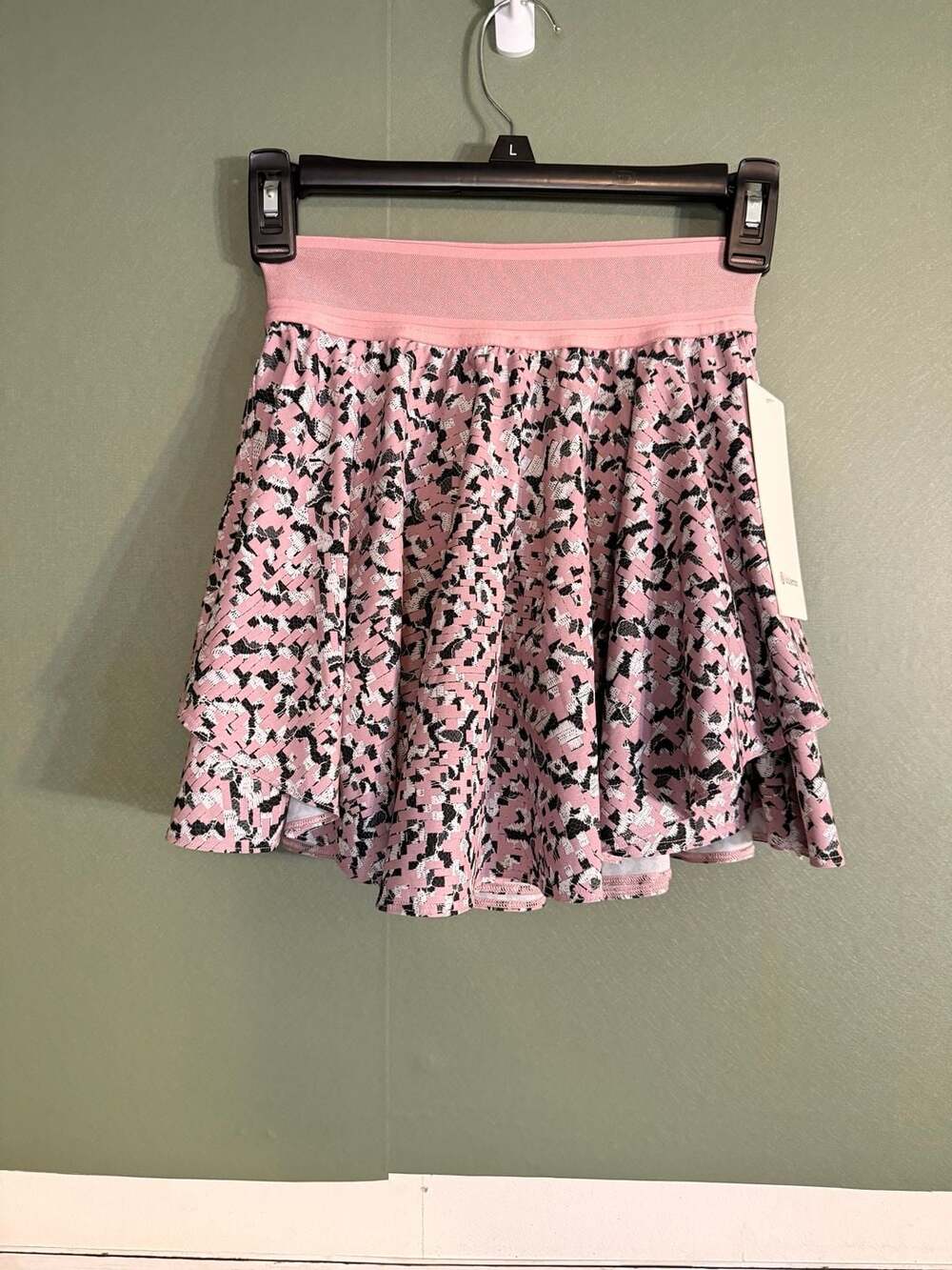 NWT Lululemon‎ Court Rival HR Skirt Tall Pace Lace Rose Mauve Multi Size 0